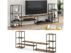 Vicco Móvel De Tv*Lowboard madeira antiga 226x34x93 fyrk Castanho