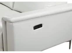 Lund | Sofá de 3 lugares 1 Reclinador Esquerdo Elétrico Creme^Loft24 Hot