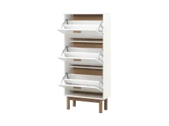 Loft24 Móvel De Arrumação|Sapateira*Melanie | Sapateira com 3 abas em look Carvalho Branco