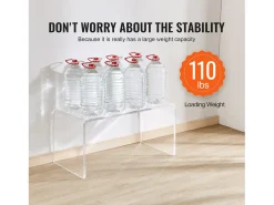 Mesa Auxiliar SucceBuy de Acrílico em Forma de C SucceBuy Mesa Auxiliar Altura de 41CM^ Sale