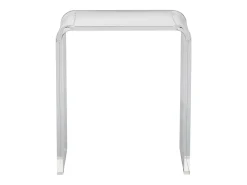 Mesa Auxiliar SucceBuy em Ácrílico em Forma de C, Lúcite para Salão e Escritório* Best