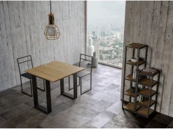 Mesa consola com abertura do livro 90x45/90 cm Tecno Libra Nogueira quadro Antracite^ITAMOBY Sale