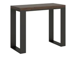 Mesa consola com abertura do livro 90x45/90 cm Tecno Libra Nogueira quadro Antracite^ITAMOBY Sale