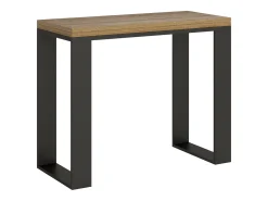 ITAMOBY Consola*Mesa consola com abertura do livro 90x45/90 cm Tecno Libra Carvalho Natural quadro Antracite Natural claro