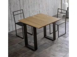 ITAMOBY Consola*Mesa consola com abertura do livro 90x45/90 cm Tecno Libra Carvalho Natural quadro Antracite Natural claro