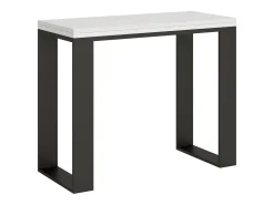 Mesa consola com abertura do livro 90x45/90 cm Tecno Libra Cinza Branca quadro Antracite^ITAMOBY Outlet