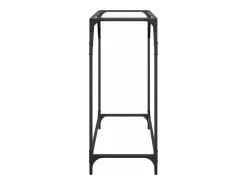 Mesa consola com tampo em vidro 80x35x81 cm aço PT363030* Best