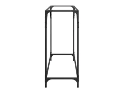 Mesa consola com tampo em vidro 98x35x81 cm aço PT163615* Sale