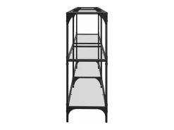 Mesa consola com tampo em vidro 194,5x30x81 cm aço*vidaxl Sale