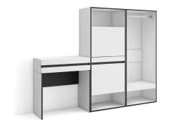 Clearance Mesa consola de entrada, 190x35x145cm, Com gaveta, Sapateira, Roupeiro aberto, Consola