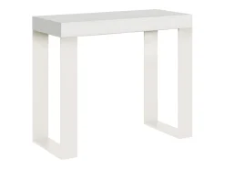 ITAMOBY Consola*Mesa consola extensível 90x40/300 cm Tecno Cinza Branca quadro Branco