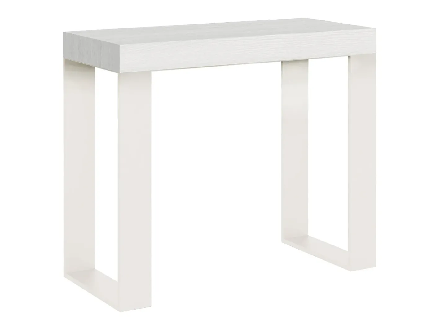 ITAMOBY Consola*Mesa consola extensível 90x40/300 cm Tecno Cinza Branca quadro Branco