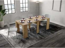 New Mesa consola extensível 90x48/204 cm Anvar Small carvalho natural Consola
