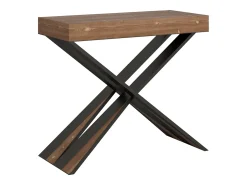 Mesa consola extensível 90x40/190 cm Diago Small Premium Abeto tingido quadro Antracite^ITAMOBY Sale