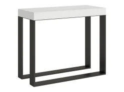 ITAMOBY Consola*Mesa consola extensível 90x40/300 cm Elettra Cinza Branca quadro Antracite Branco