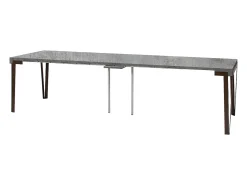 ITAMOBY Consola*Mesa consola extensível 90x40/300 cm Rio Cimento quadro Ferrugem Cinzento