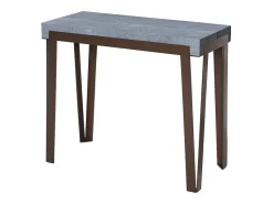 ITAMOBY Consola*Mesa consola extensível 90x40/300 cm Rio Cimento quadro Ferrugem Cinzento