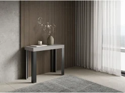 Best Mesa consola extensível 90x40/196 cm Linea Small Cachemira quadro Antracite Consola