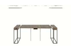 Mesa consola extensível 90x40/300 cm Epoca Cimento quadro Antracite*ITAMOBY