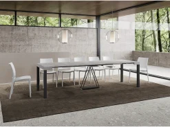 Best Mesa consola extensível 90x40/300 cm Tiris cimento quadro antracite Consola