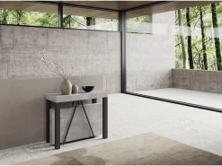 Best Mesa consola extensível 90x40/300 cm Tiris cimento quadro antracite Consola