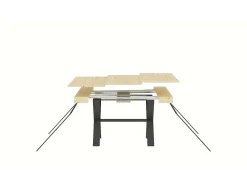 ITAMOBY Consola*Mesa consola extensível 90x40/196 cm Xenia Small Carvalho Natural quadro Antracite Natural claro