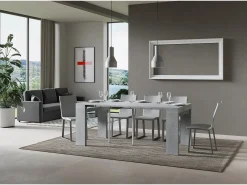 Mesa consola extensível 90x40/196 cm Roxell Small Cimento^ITAMOBY Discount