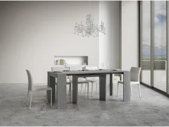 Mesa consola extensível 90x42/302 cm Mia Cimento*ITAMOBY Online