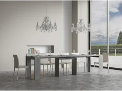 Mesa consola extensível 90x42/302 cm Mia Cimento*ITAMOBY Online