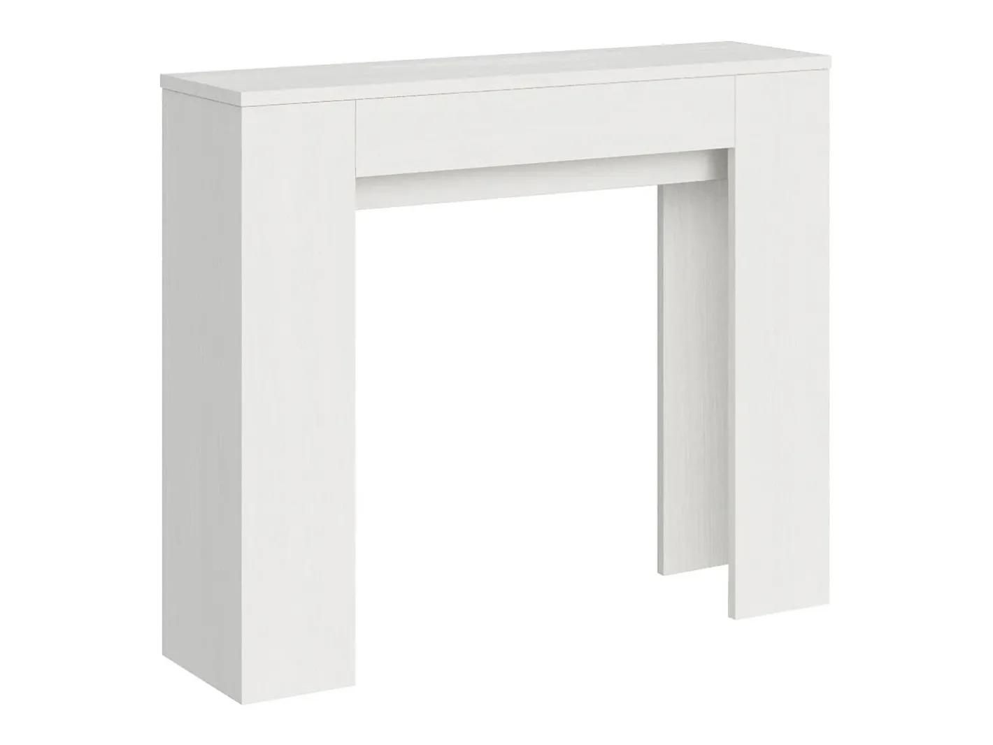 Mesa consola extensível 90x25/181 cm Slick Cinza Branca*ITAMOBY Sale