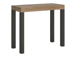 Mesa consola extensível 90x40/196 cm Everyday Small Carvalho Natural quadro Antracite*ITAMOBY Best