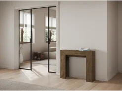 Mesa consola extensível 90x25/181 cm Slick Nogueira^ITAMOBY Online
