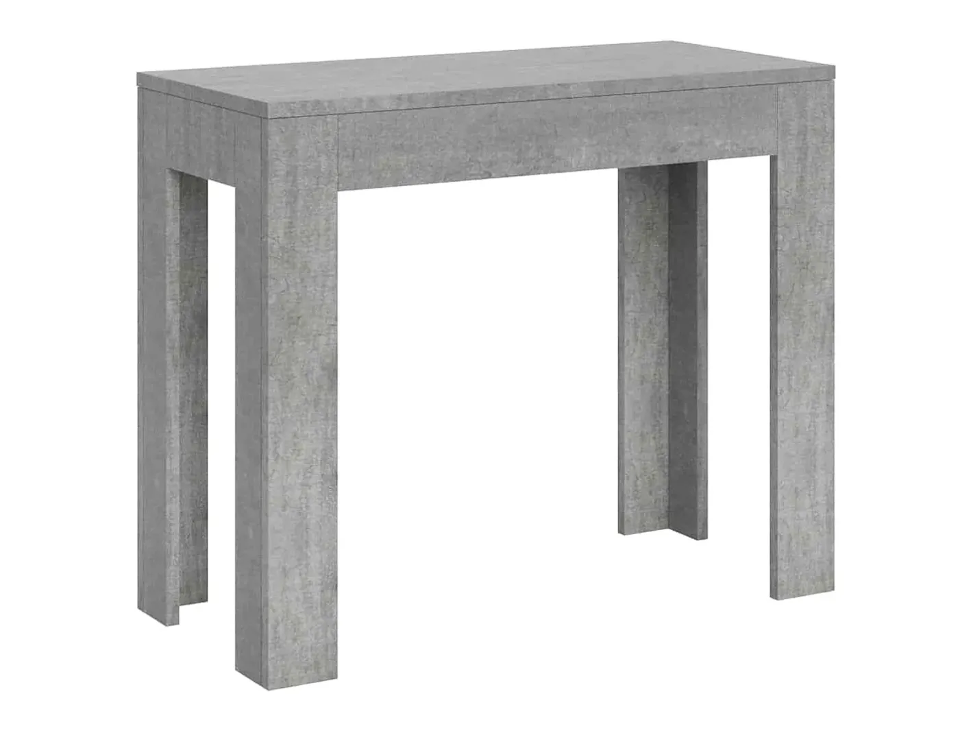 Mesa consola extensível 90x42/302 cm Bora cimento*Ityhome Hot