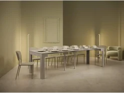 Mesa consola extensível 90x42/302 cm Bora cimento*Ityhome Hot