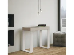 ITAMOBY Consola*Mesa consola extensível 90x40/300 cm Tecno telaiCachemira quadro Branco Cinzento