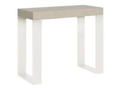 ITAMOBY Consola*Mesa consola extensível 90x40/300 cm Tecno telaiCachemira quadro Branco Cinzento