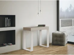 ITAMOBY Consola*Mesa consola extensível 90x40/300 cm Tecno telaiCachemira quadro Branco Cinzento