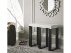 ITAMOBY Consola*Mesa consola extensível 90x40/300 cm Sintesi Cinza Branca quadro Antracite Branco