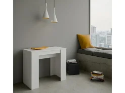 Mesa consola extensível 90x48/308 cm Basic Cinza Branca*ITAMOBY New
