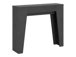 Online Mesa consola extensível 90x25/181 cm Narrow Antracite Espatulado Consola