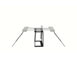 ITAMOBY Consola*Mesa consola extensível 90x40/288 cm Asia Cinza Branca quadro Antracite Branco