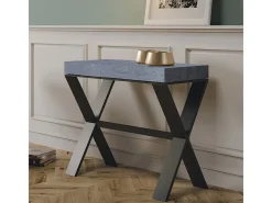 Mesa consola extensível 90x40/196 cm Xenia Small Cimento quadro Antracite*ITAMOBY Clearance