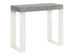 ITAMOBY Consola*Mesa consola extensível 90x40/300 cm Tecno Nogueira quadro Branco Castanho