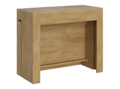 Mesa consola extensível 90x42/302 cm Evolve Carvalho Natural extensões internas^ITAMOBY Hot