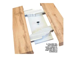 ITAMOBY Consola*Mesa consola extensível 90x40/300 cm Xenia Cinza Branca quadro Antracite Branco