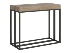 Best Mesa consola extensível 90x40/196 cm Epoca Small Carvalho Natural quadro Antracite Consola