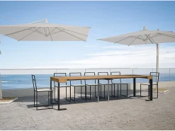 ITAMOBY Consola*Mesa consola extensível 90x40/290 cm Tecno Abeto tingido quadro Antracite Castanho
