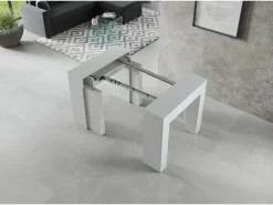 Mesa consola extensível 90x49/307 cm Extra Cinza Branca extensões internas*ITAMOBY Clearance