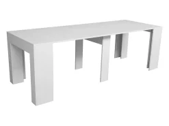 Mesa consola extensível 90x49/307 cm Extra Cinza Branca extensões internas*ITAMOBY Clearance