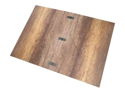 Mesa consola extensível 90x49/307 cm Extra Nogueira extensões internas*ITAMOBY Online